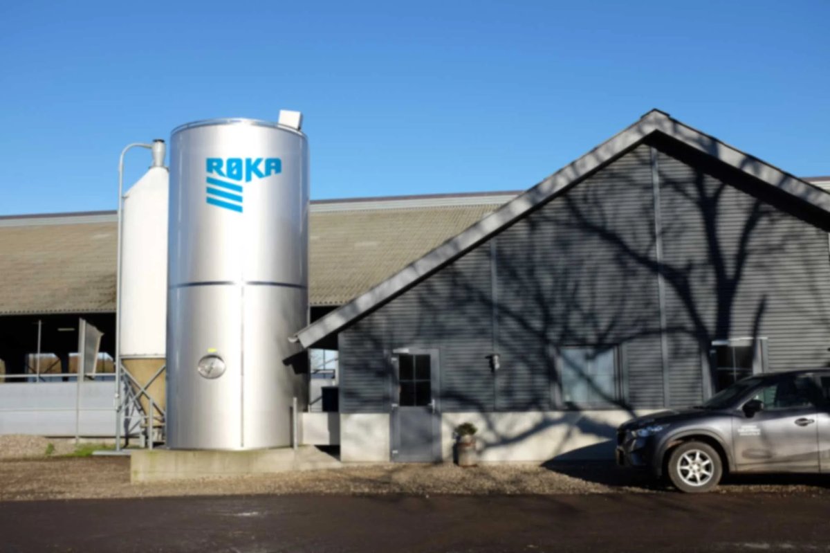 Silos na mleko RØ-KA w gospodarstwie